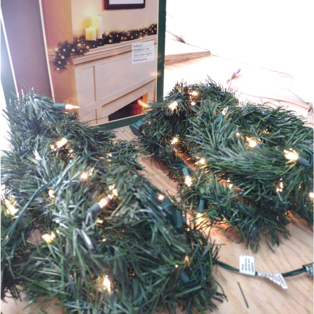 vintage Christmas pine Garland with lights. 18 ft. (F) - Picture 6 of 6